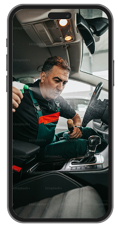 تطبيق غسيل السيارات